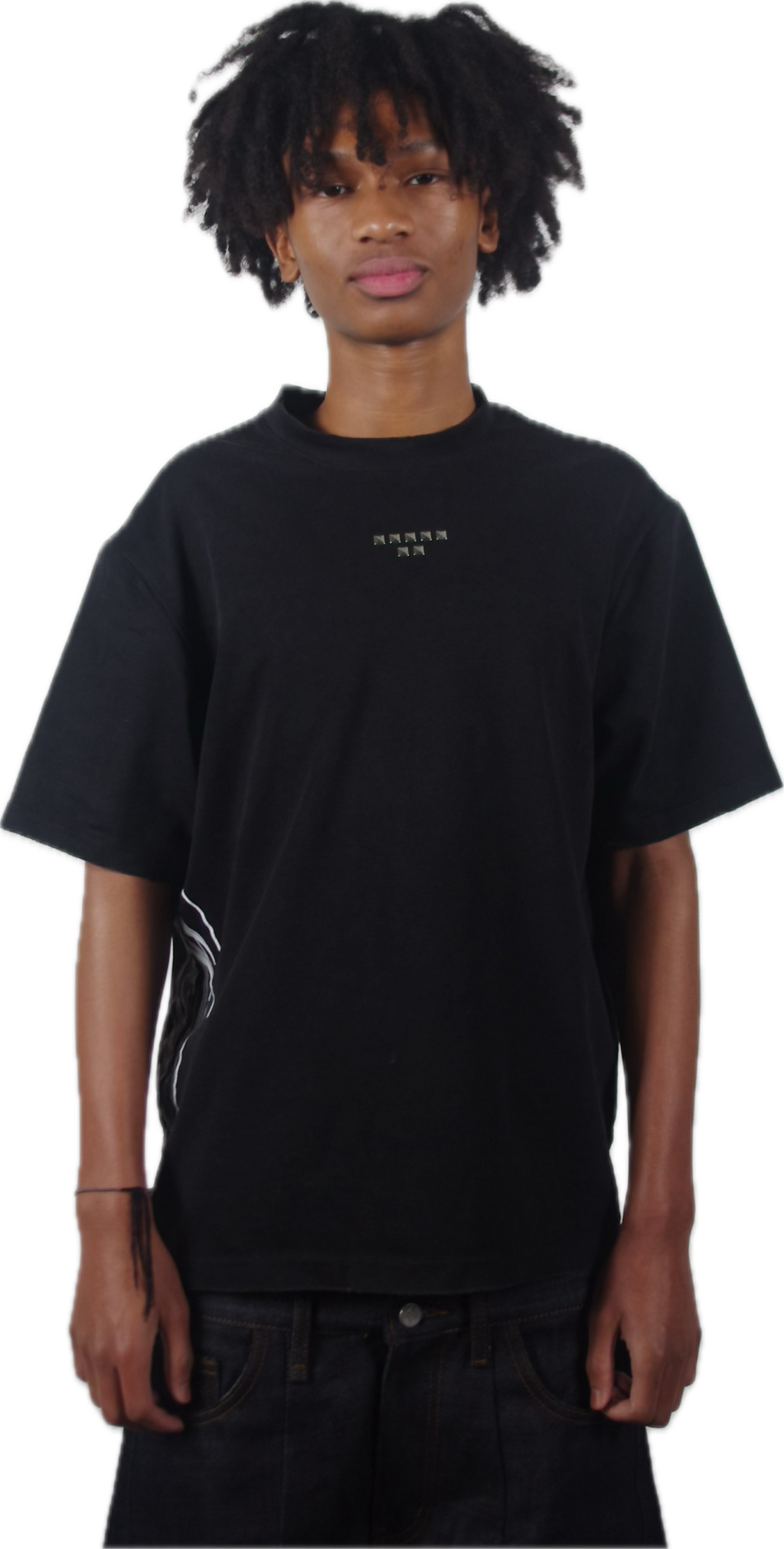 Studded Black Tee