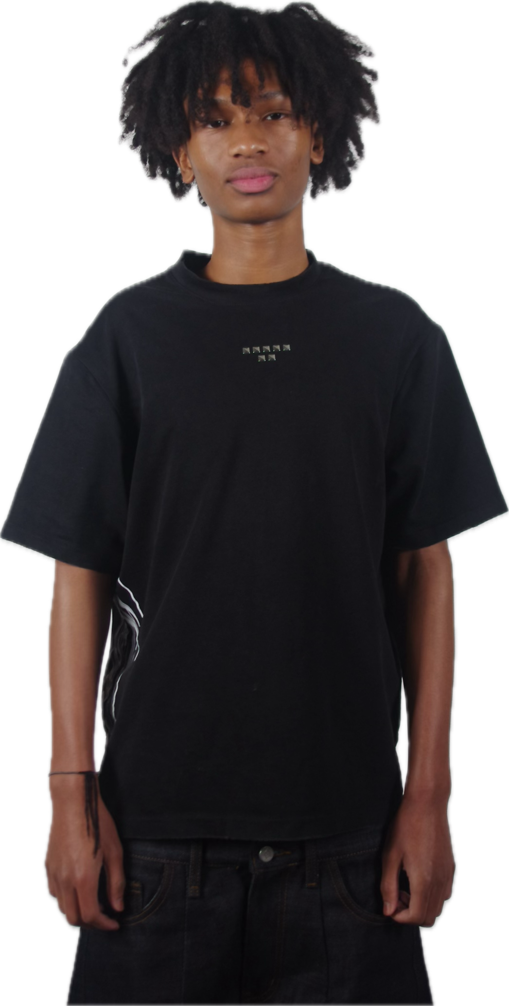 Studded Black Tee