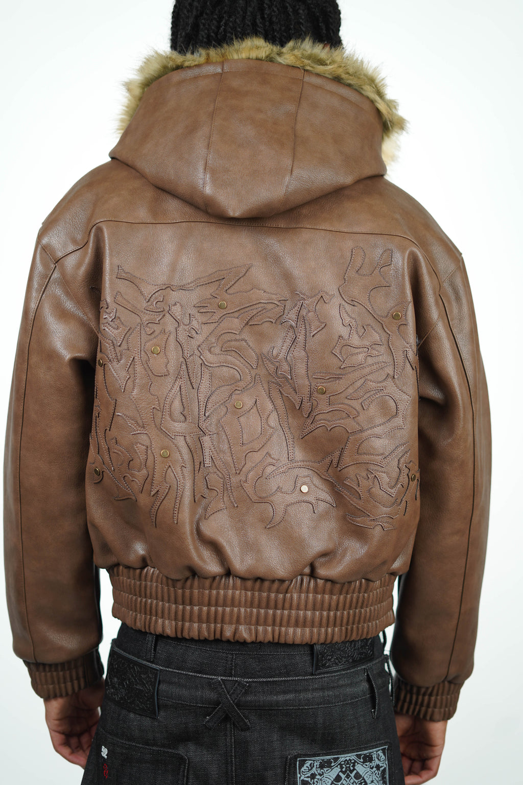 BROWN ABORNED JACKET