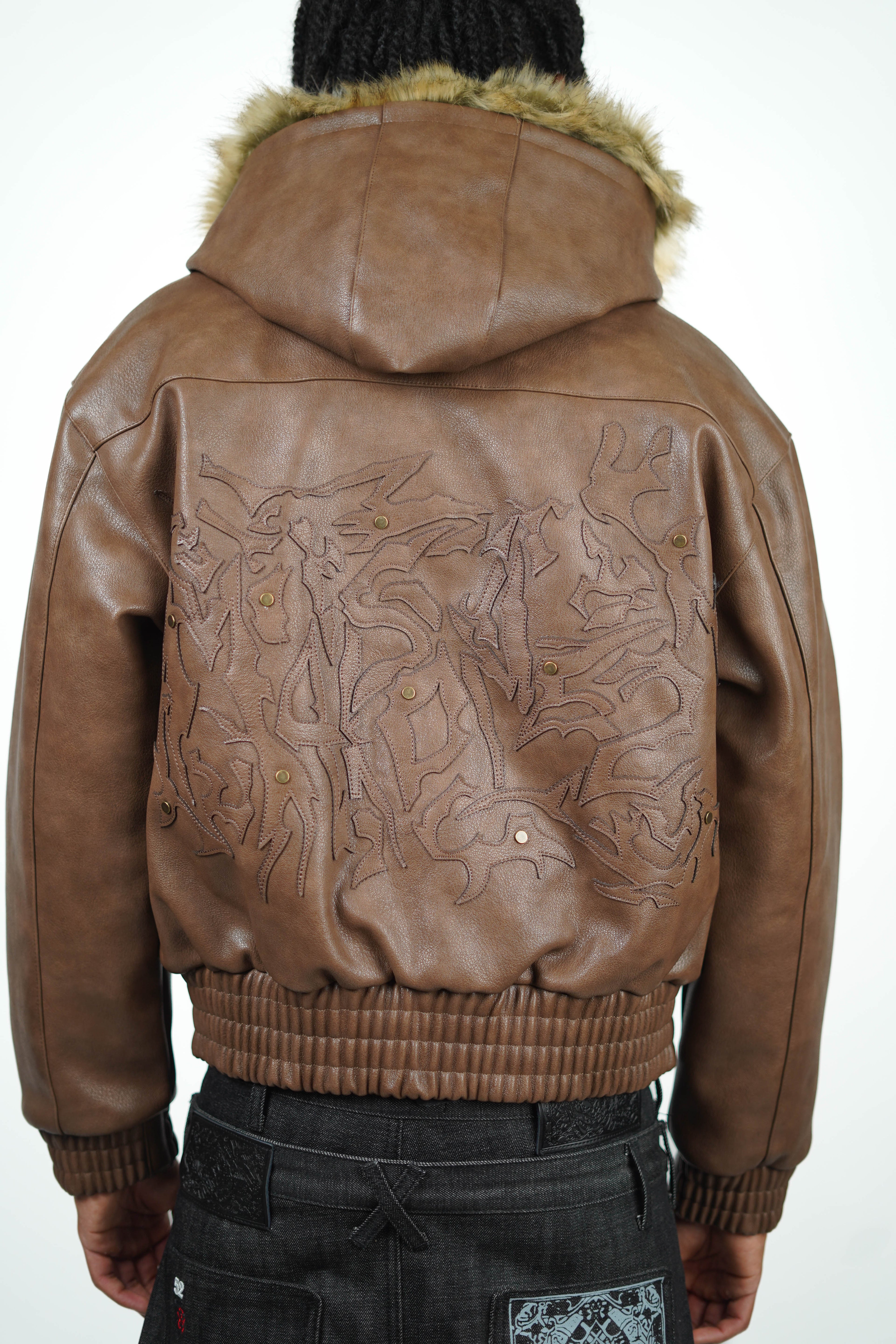 BROWN ABORNED JACKET
