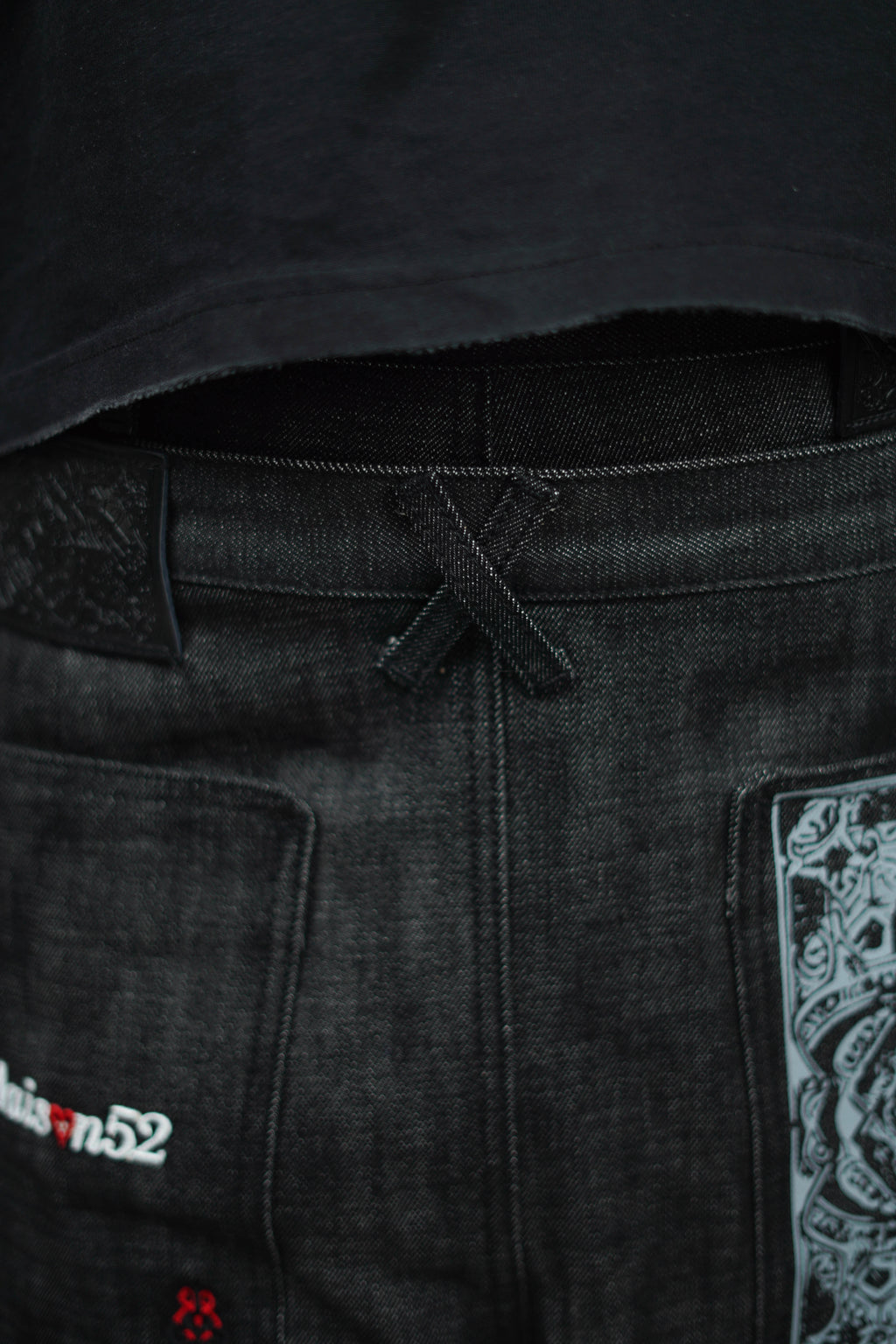 CARD SELVEDGE BLACK JEANS