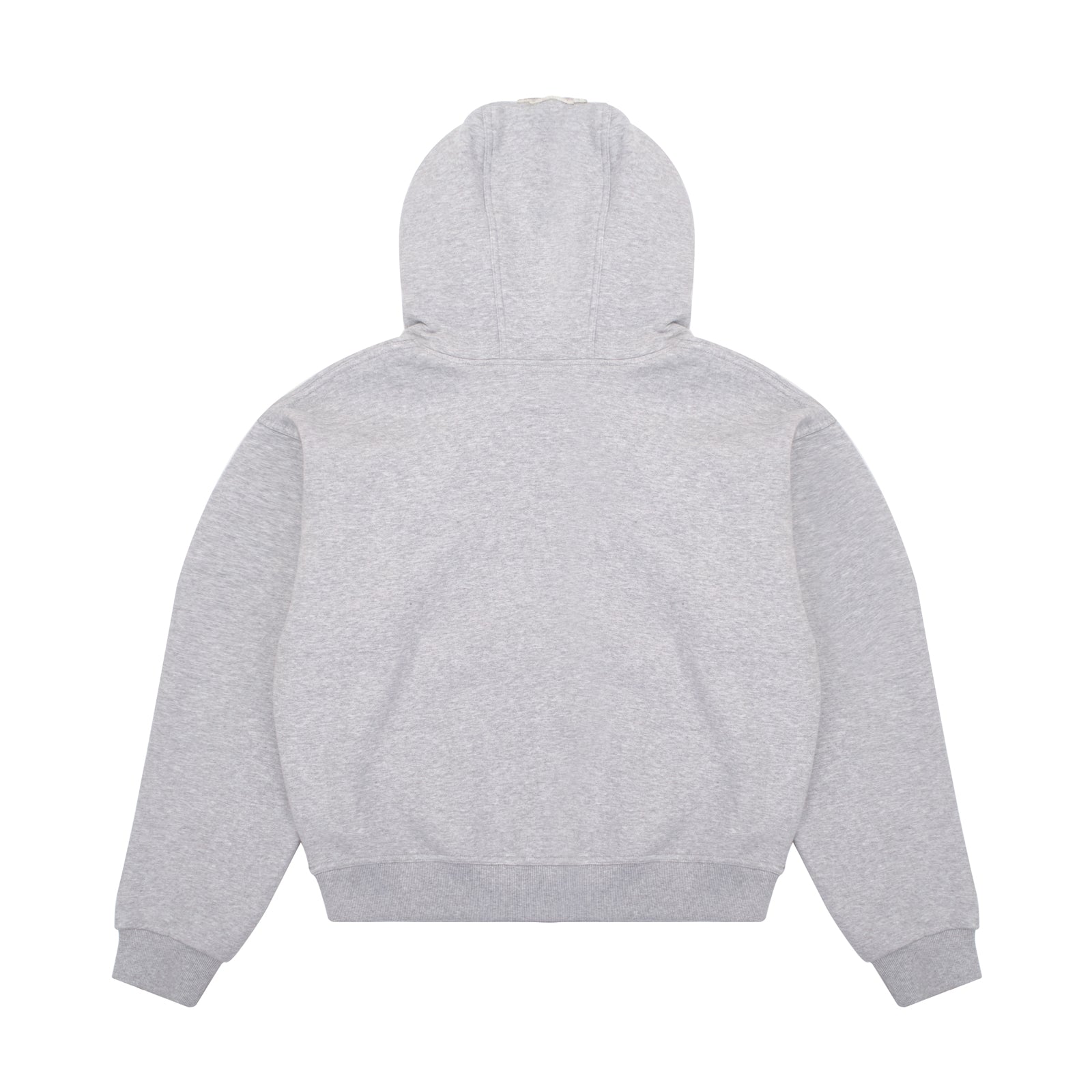 GREY DOUBLE HOOD HOODIE