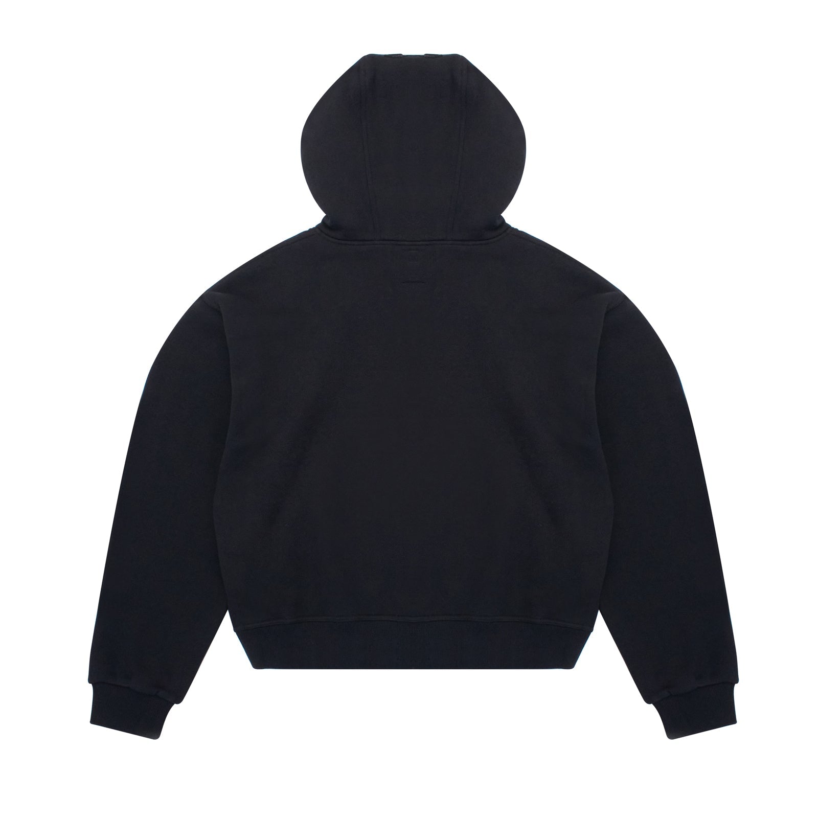 BLACK DOUBLE HOOD HOODIE