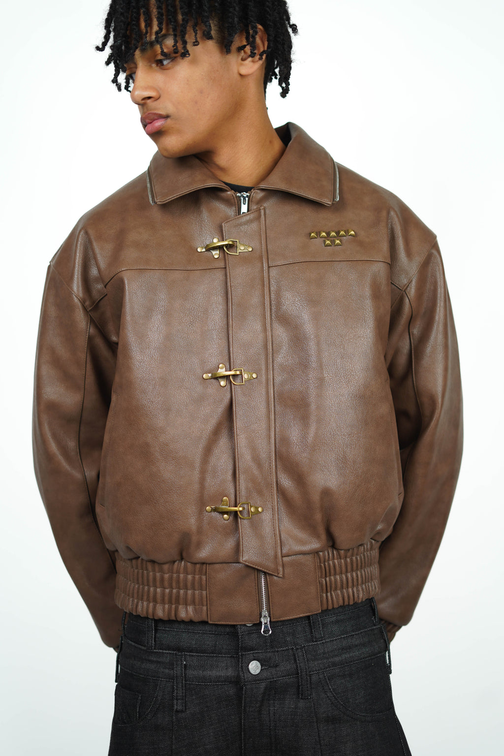 BROWN ABORNED JACKET