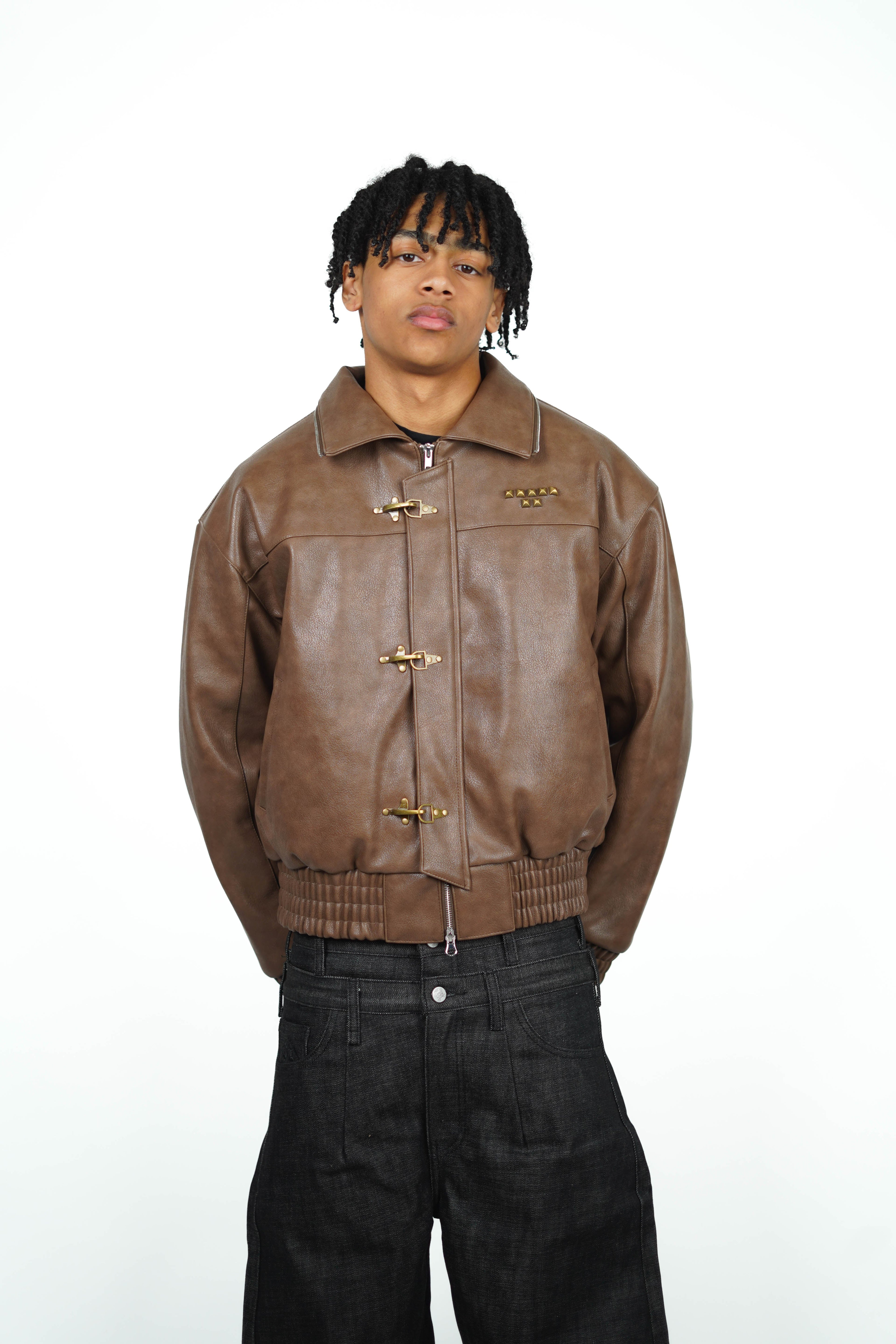 BROWN ABORNED JACKET