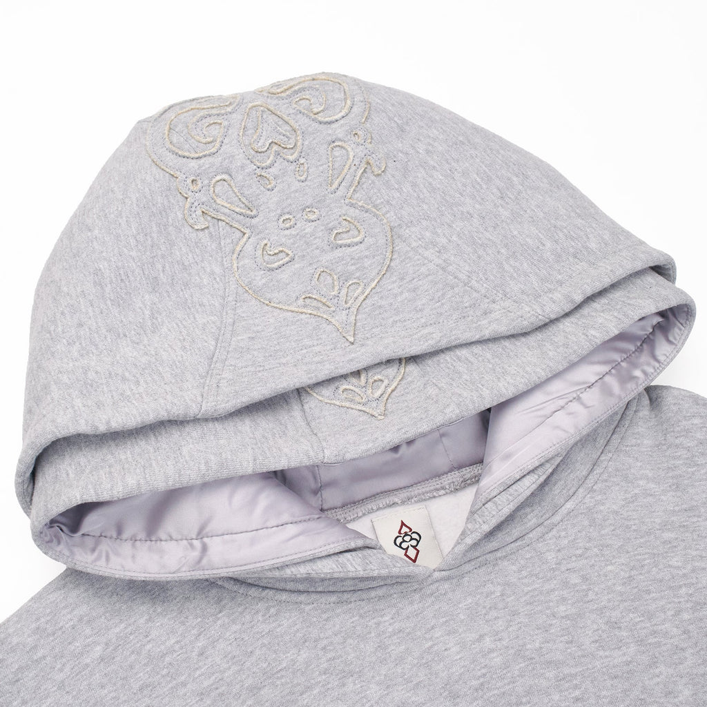 PRE-ORDERS GREY DOUBLE HOOD HOODIE