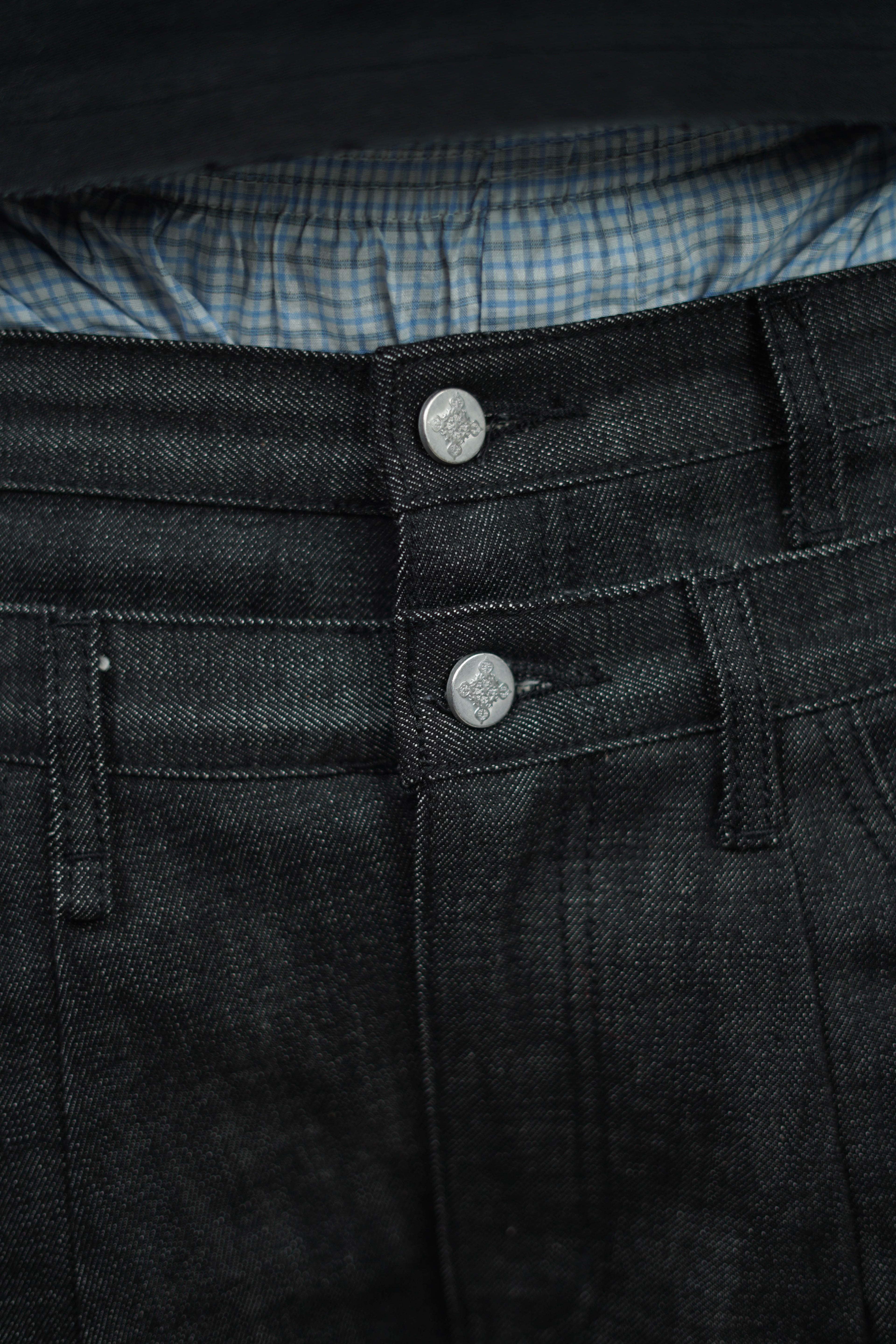 CARD SELVEDGE BLACK JEANS