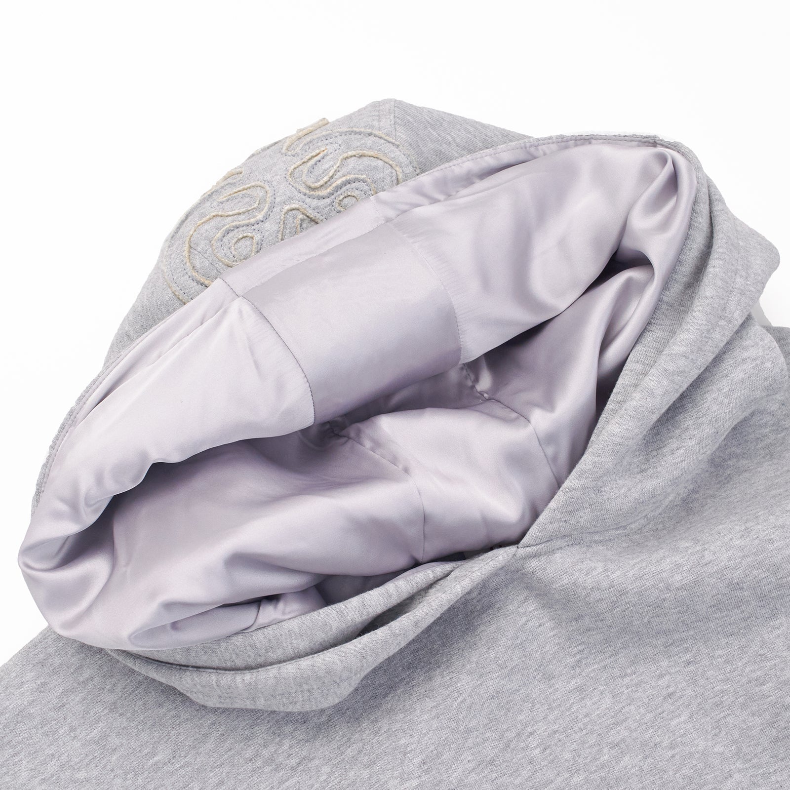 GREY DOUBLE HOOD HOODIE