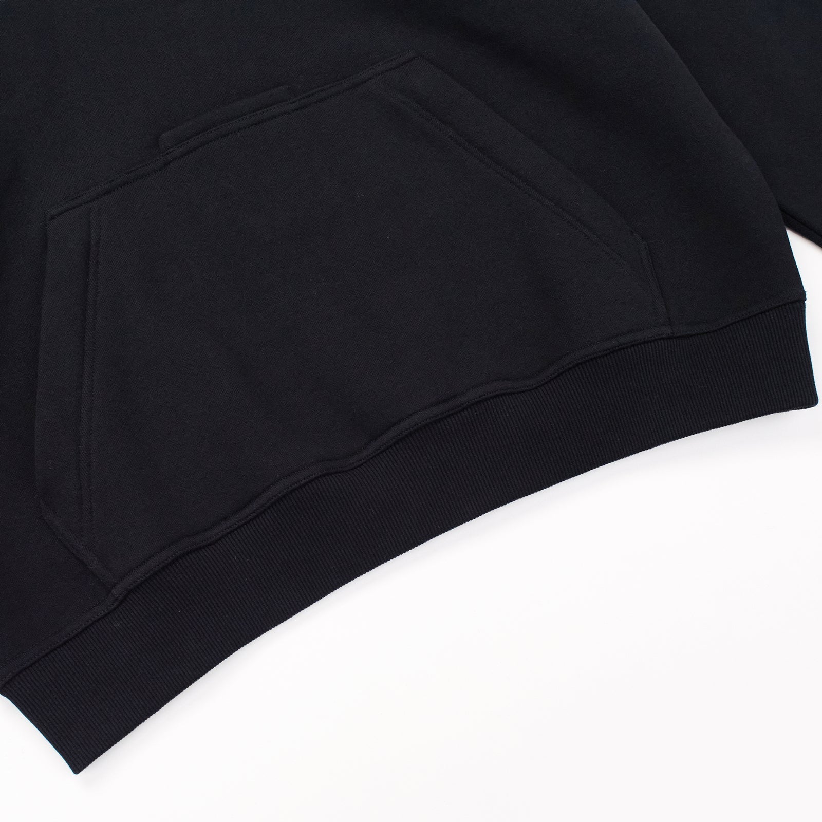 BLACK DOUBLE HOOD HOODIE