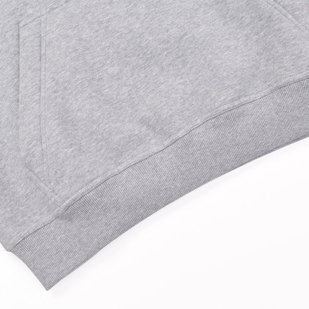 GREY DOUBLE HOOD HOODIE