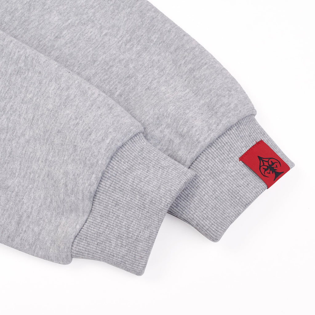 GREY DOUBLE HOOD HOODIE