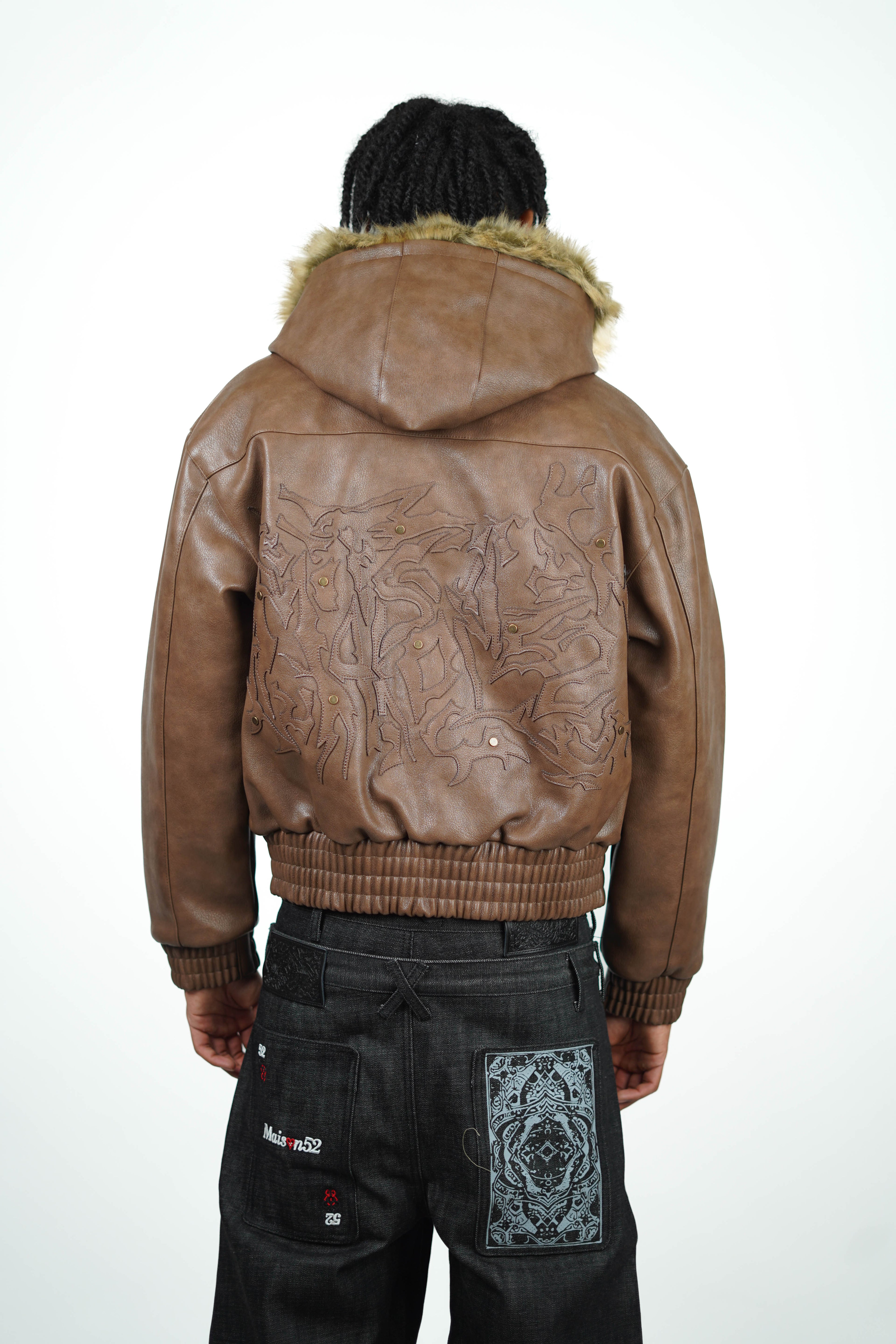 BROWN ABORNED JACKET