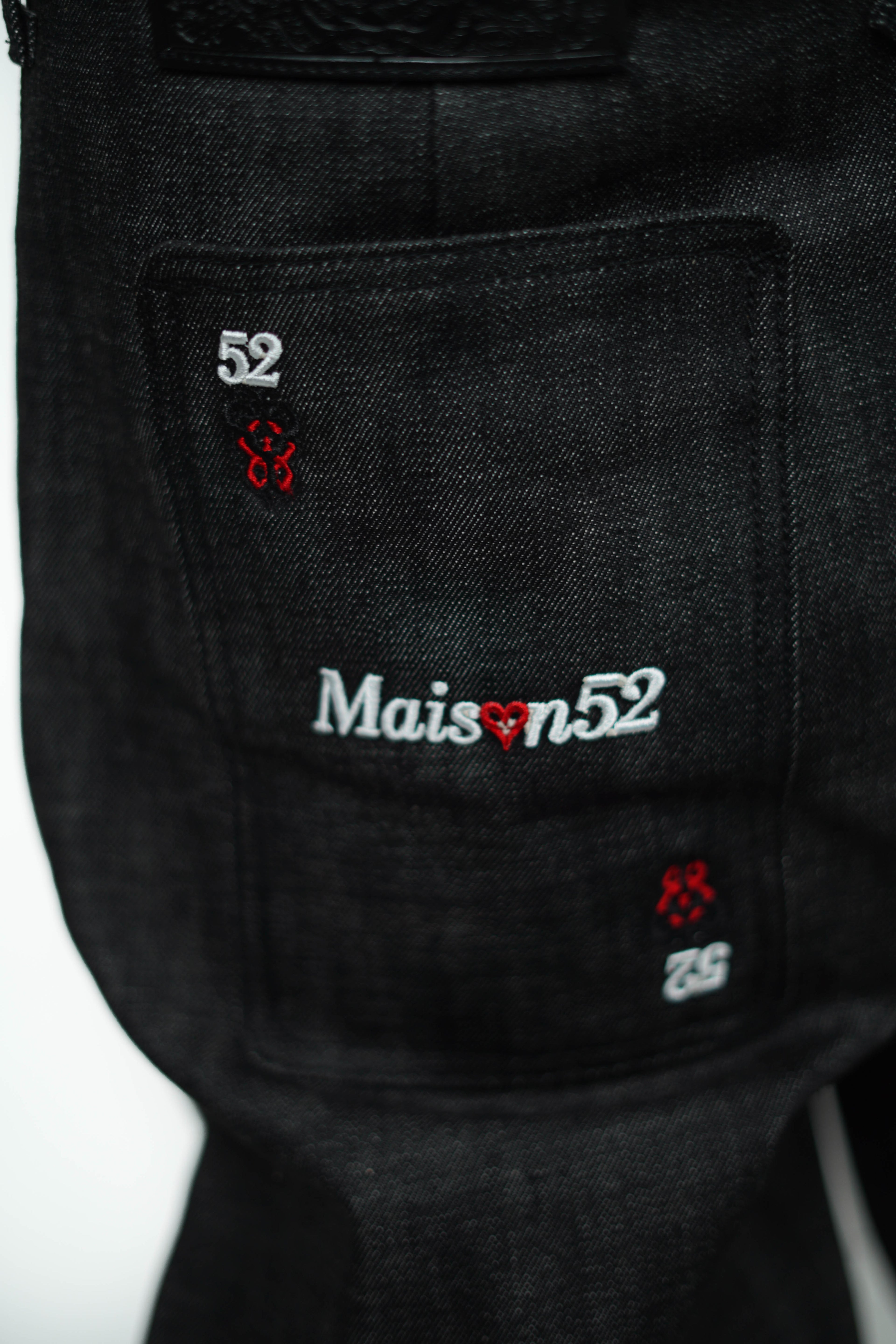 CARD SELVEDGE BLACK JEANS