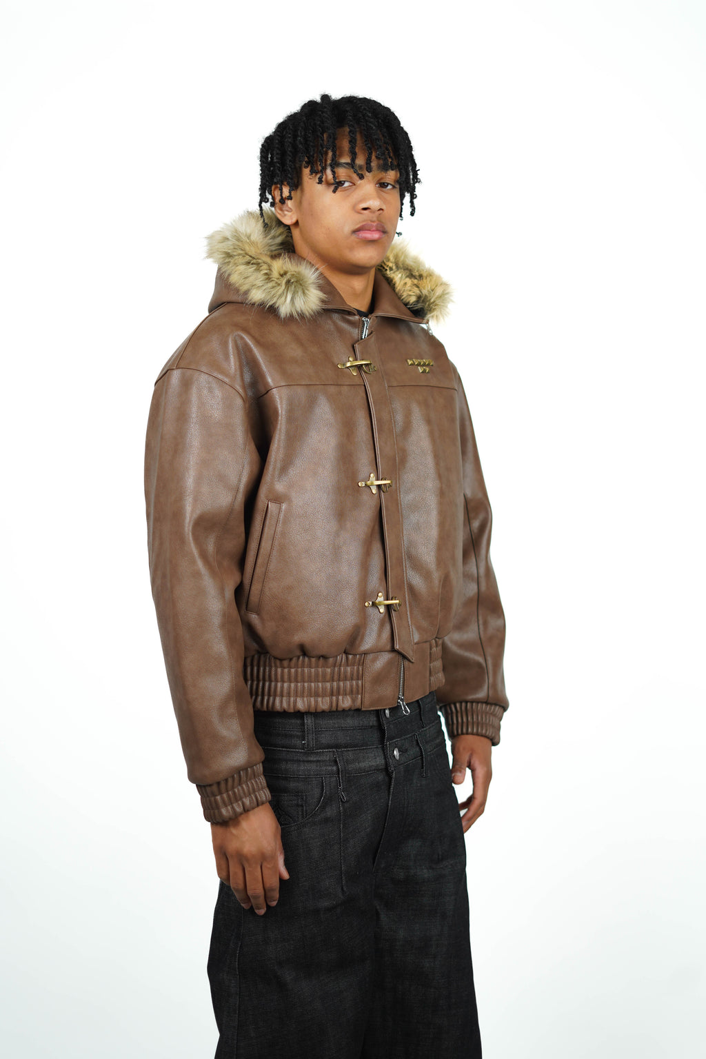 BROWN ABORNED JACKET