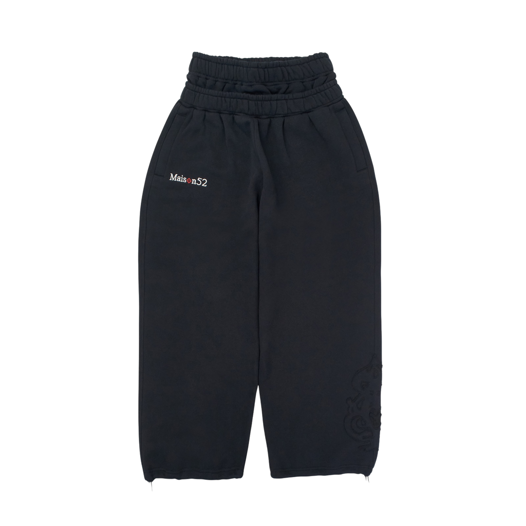 CARD SWEATPANT Black