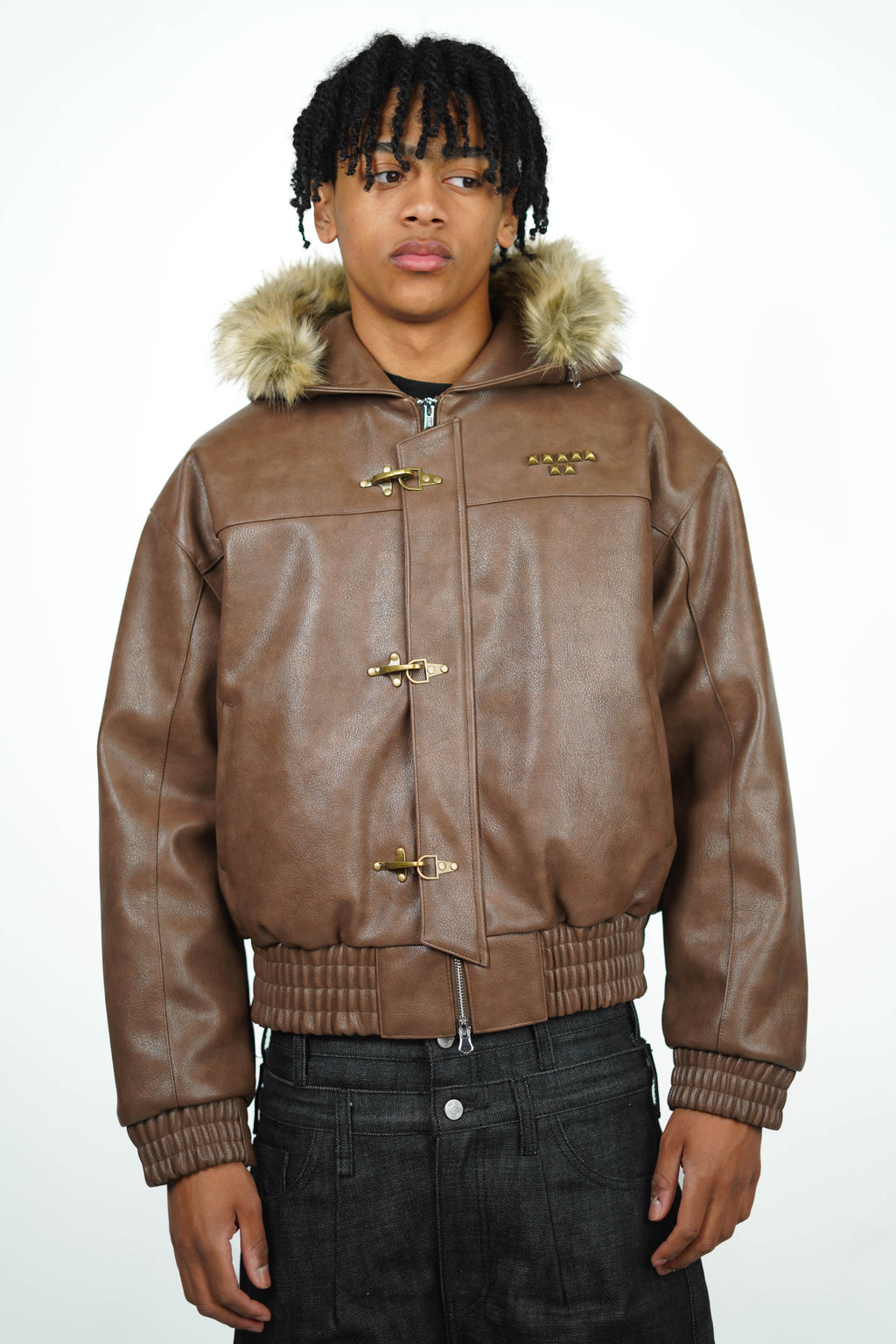 BROWN ABORNED JACKET