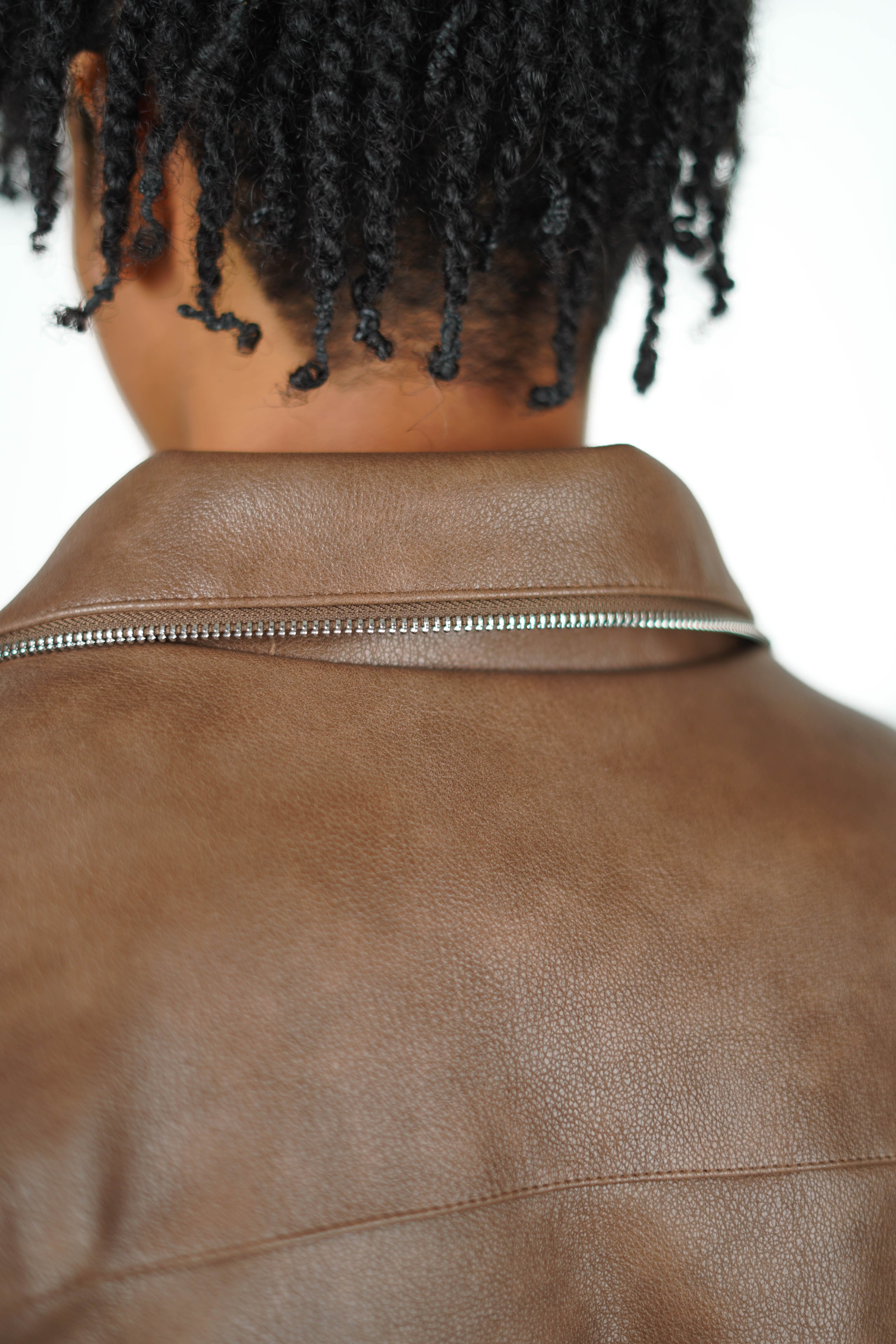 BROWN ABORNED JACKET