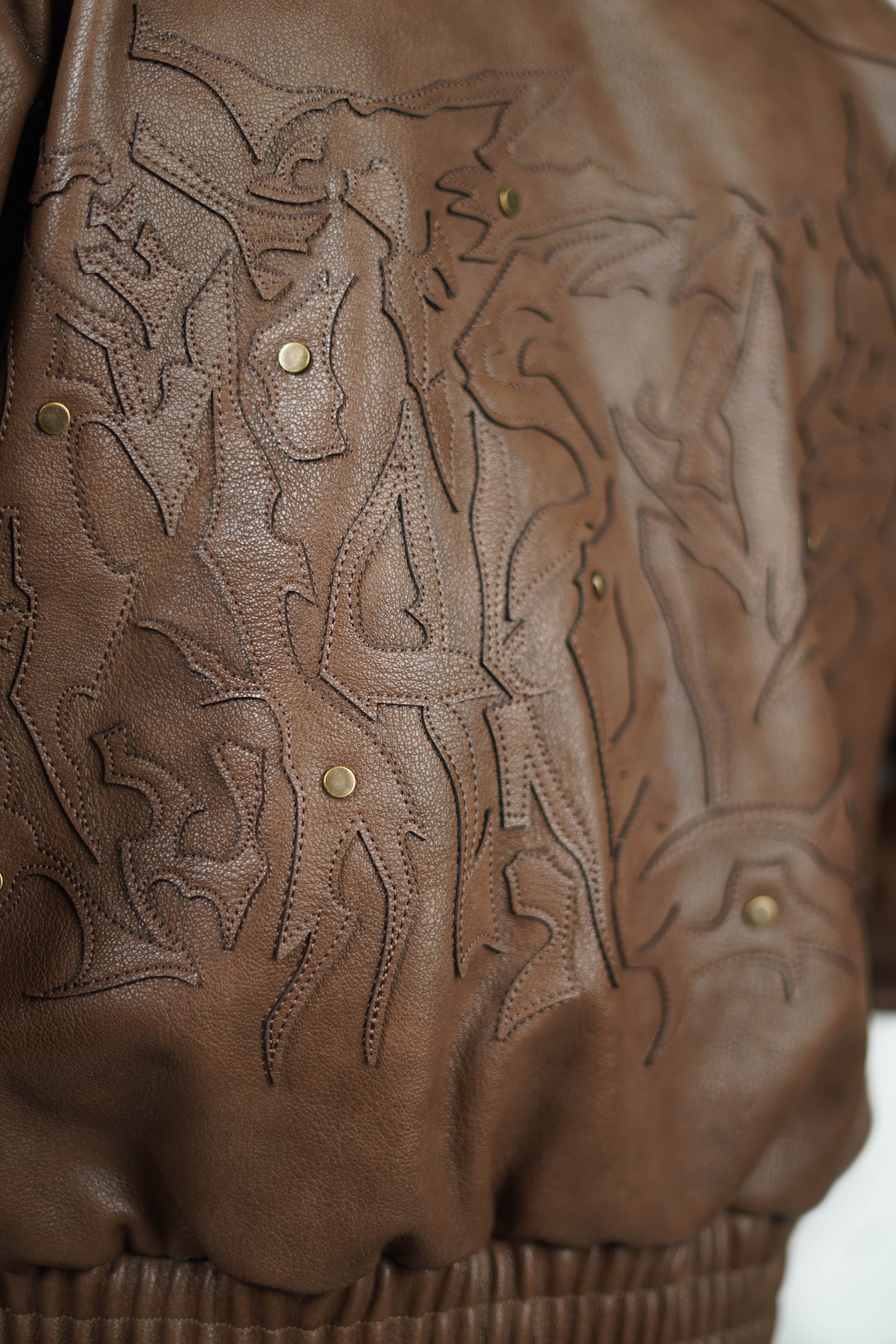 BROWN ABORNED JACKET