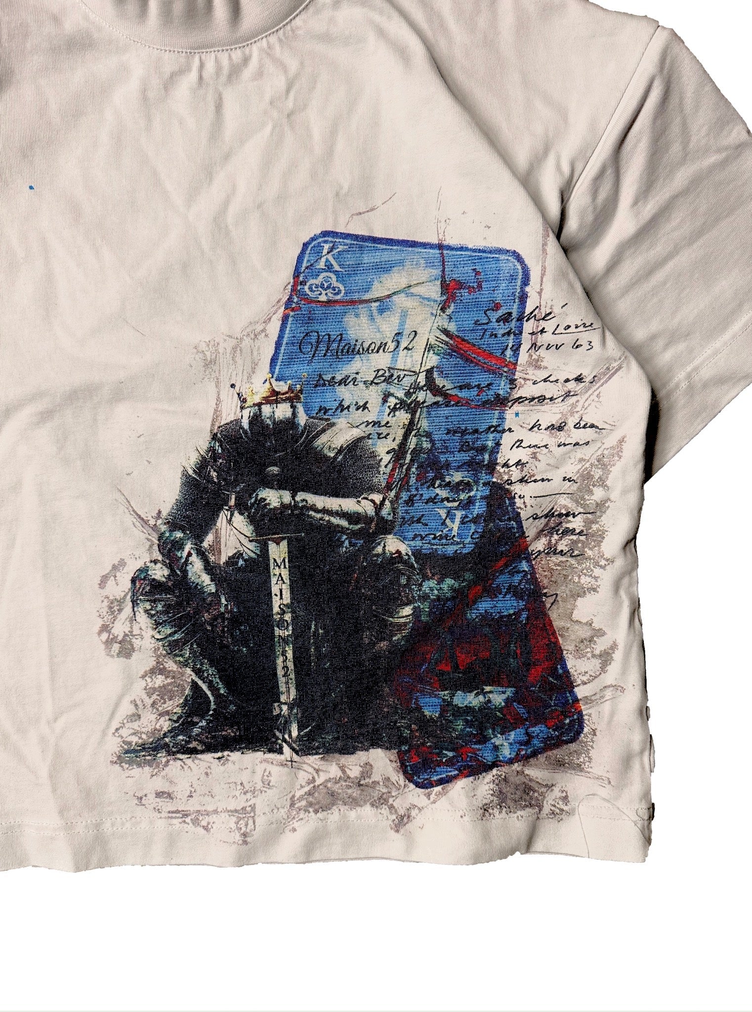 WHITE FALLEN KNIGHT TEE