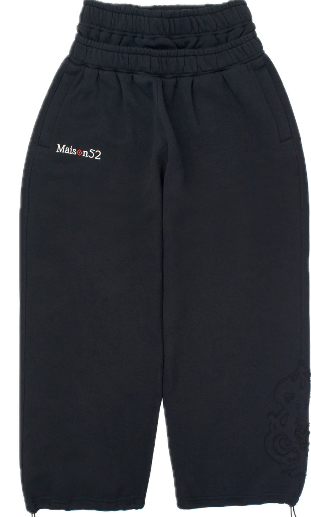 CARD SWEATPANT Black