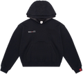 BLACK DOUBLE HOOD HOODIE