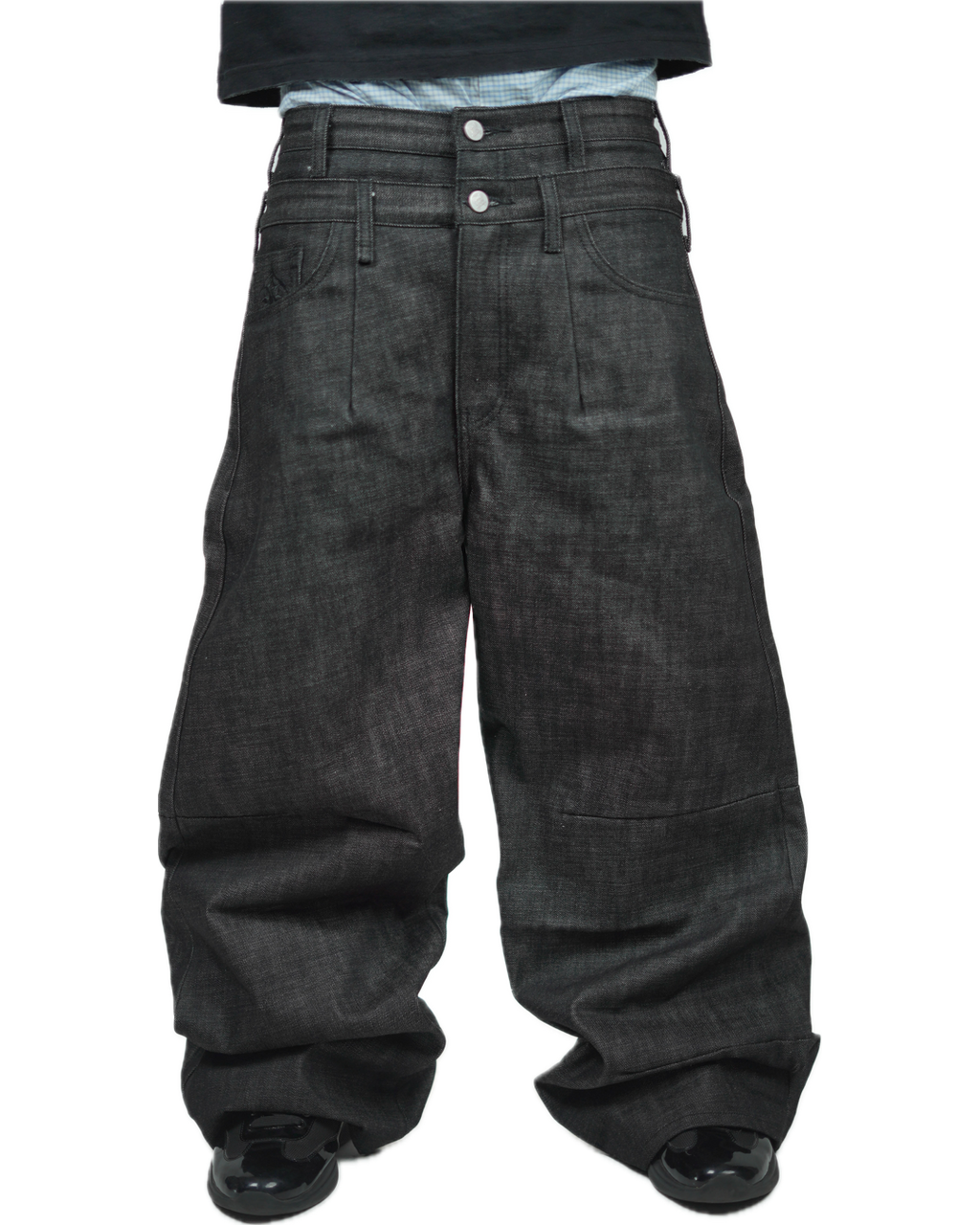 CARD SELVEDGE BLACK JEANS