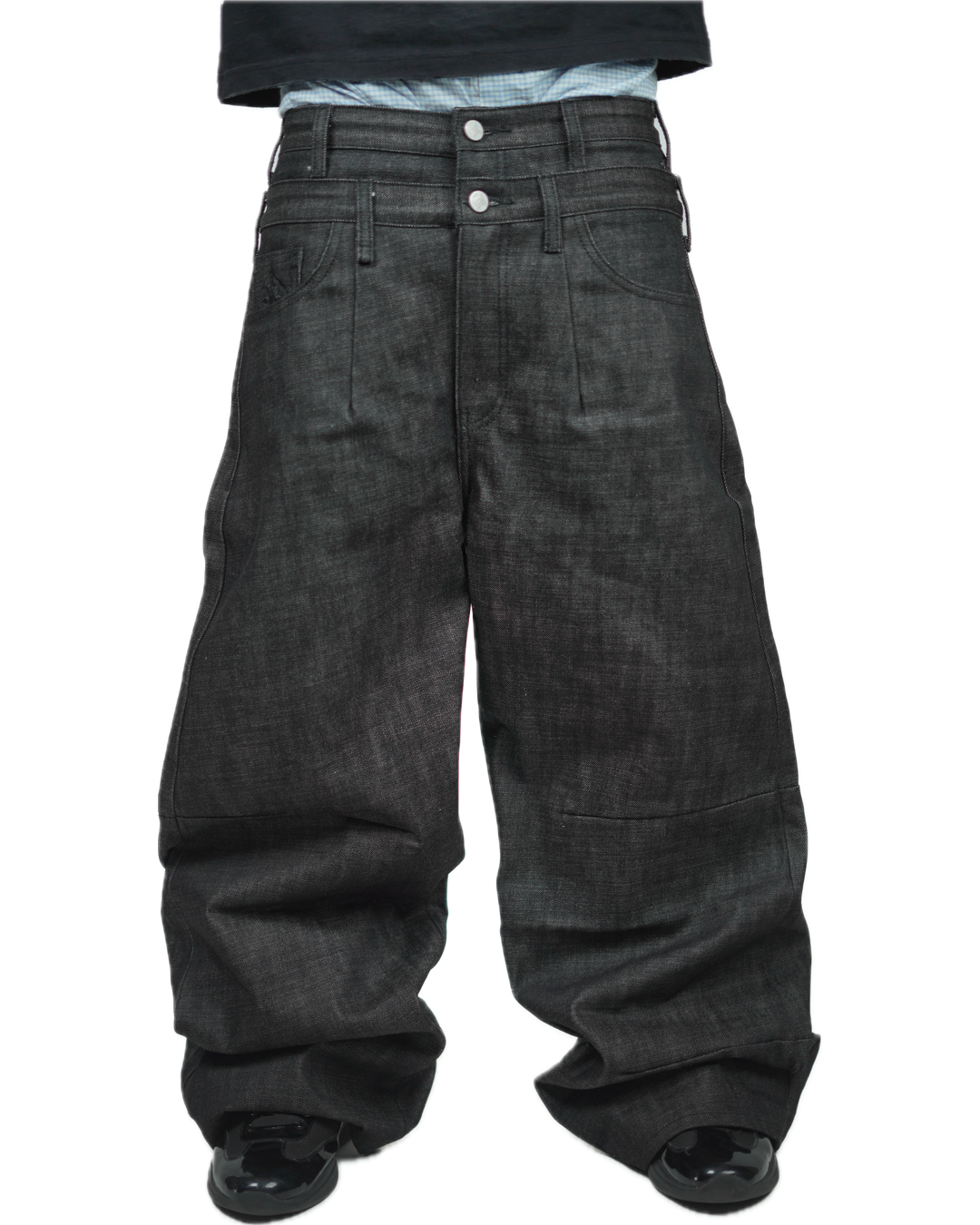 CARD SELVEDGE BLACK JEANS