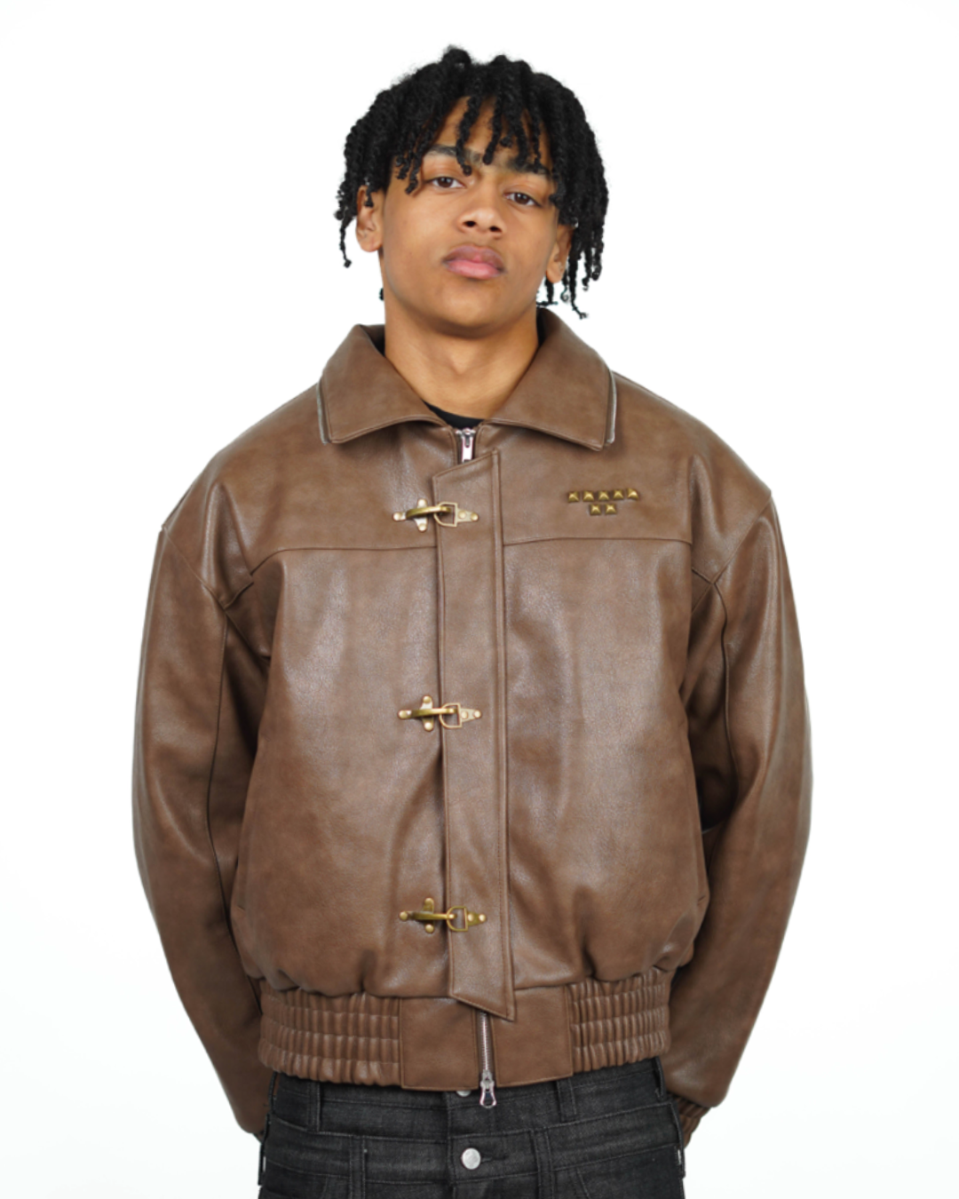 BROWN ABORNED JACKET