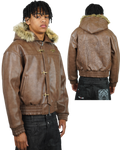 BROWN ABORNED JACKET