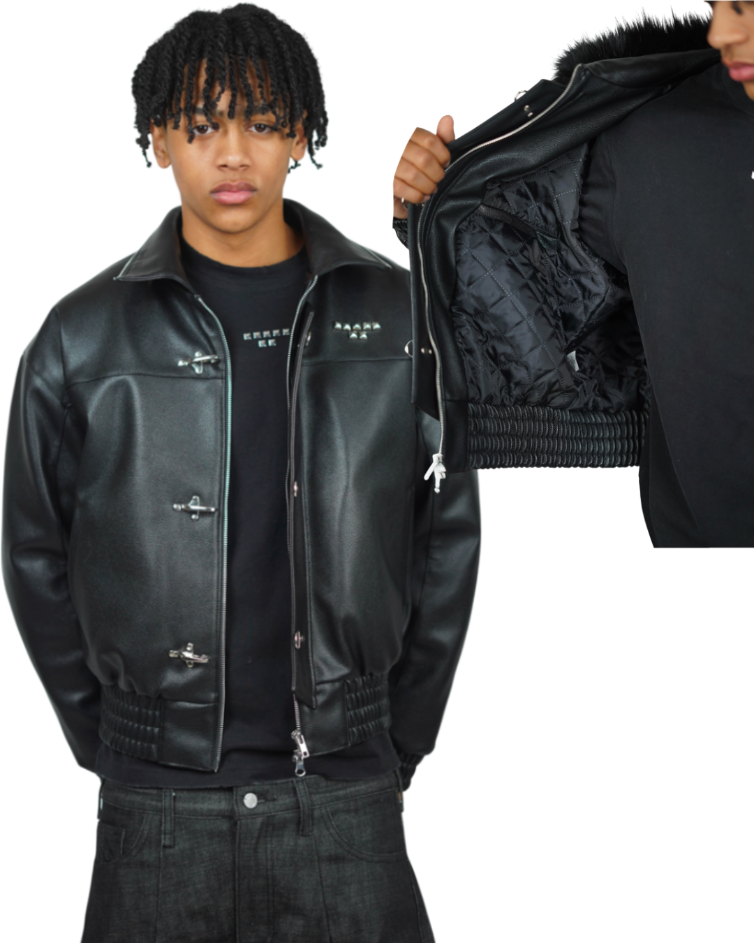BLACK ABORNED JACKET