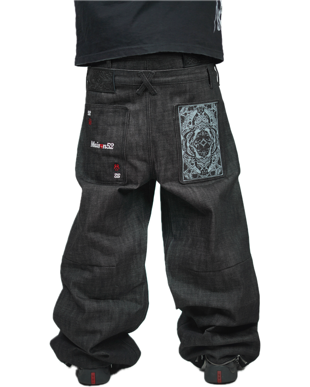 CARD SELVEDGE BLACK JEANS
