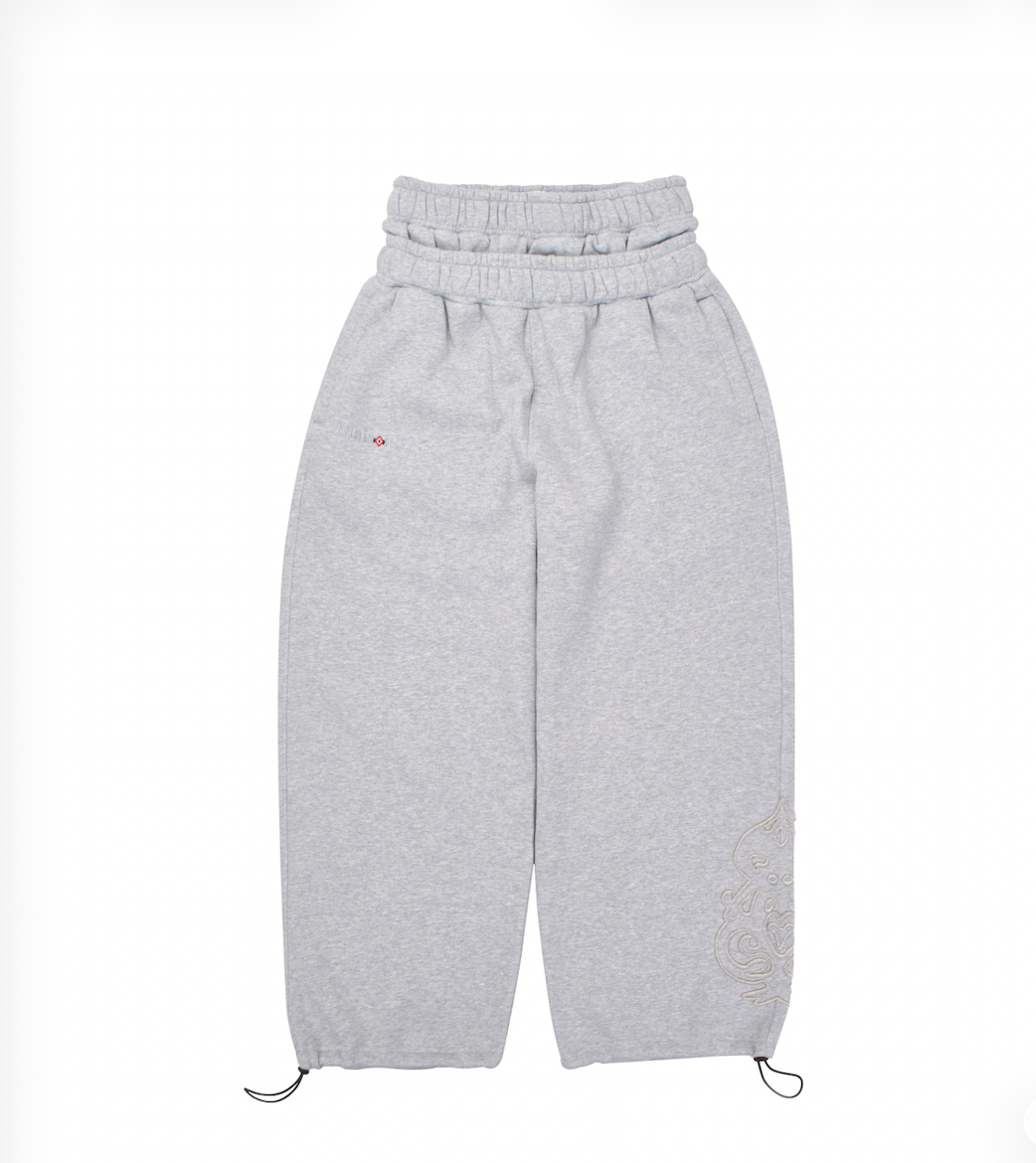 CARD SWEAT PANT grey